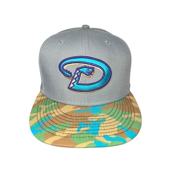 New Era Men’s 7 7/8 Arizona Diamondbacks Fitted Hat Camo 20th Anniversary NEW - Picture 2 of 9